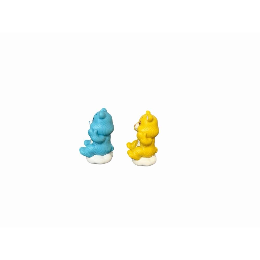 Vintage Care Bears Figures Sitting On Clouds Champ Bear & Sunshine Bear Figures - Picture 3 of 7